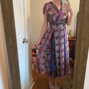 Flowy patterned dress